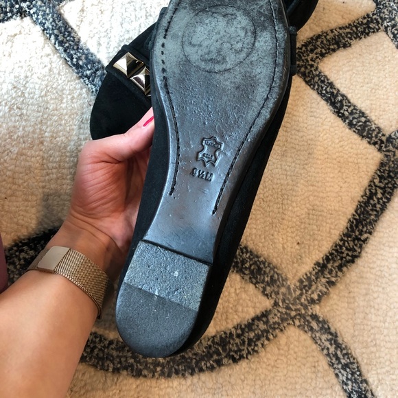 Tory Burch Blac Asher Loafer Suede Flats - Picture 3 of 4